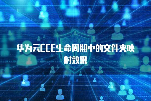 华为云CCE生命周期中的文件夹映射效果