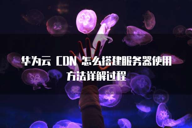 华为云 CDN 怎么搭建服务器使用方法详解过程