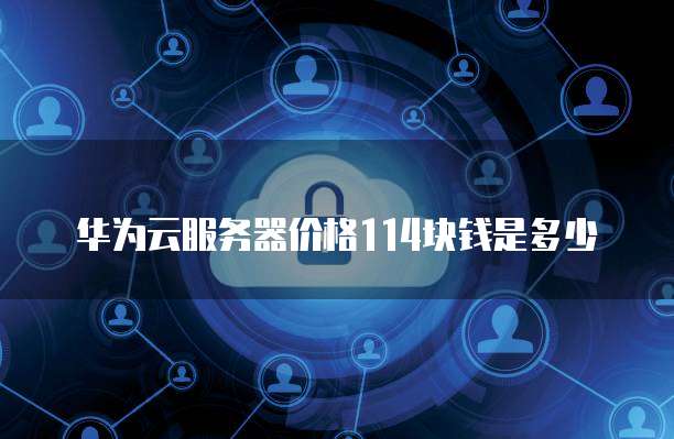 华为云服务器价格114块钱是多少