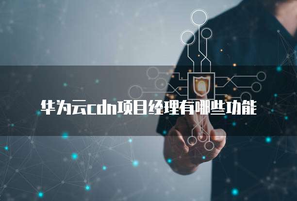 华为云cdn项目经理有哪些功能