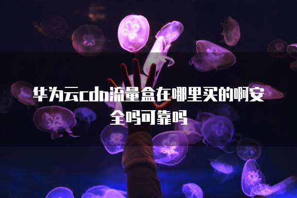 华为云cdn流量盒在哪里买的啊安全吗可靠吗