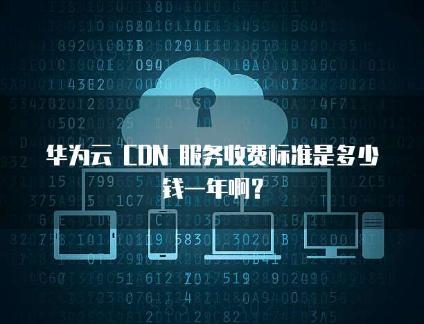 华为云 CDN 服务收费标准是多少钱一年啊？