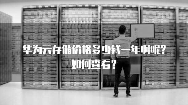 华为云存储价格多少钱一年啊呢?如何查看?