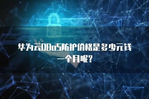 华为云DDoS防护价格是多少元钱一个月呢?