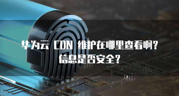 华为云 CDN 维护在哪里查看啊？信息是否安全？
