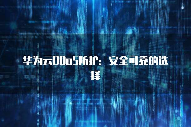华为云DDoS防护:安全可靠的选择