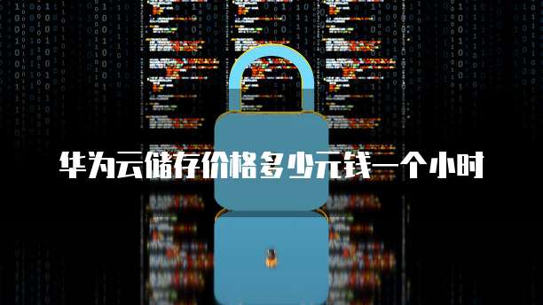 华为云储存价格多少元钱一个小时