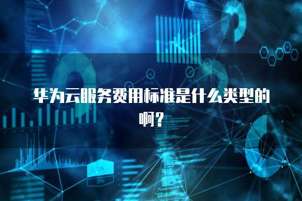 华为云服务费用标准是什么类型的啊？