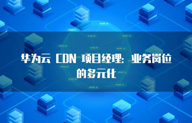 华为云 CDN 项目经理:业务岗位的多元化