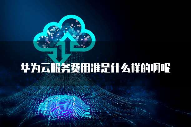 华为云服务费用准是什么样的啊呢