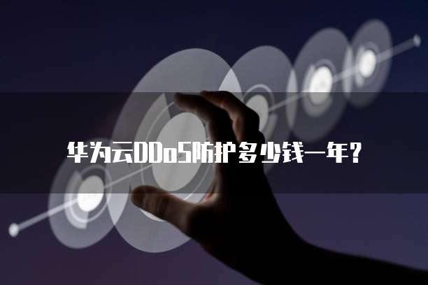 华为云DDoS防护多少钱一年?