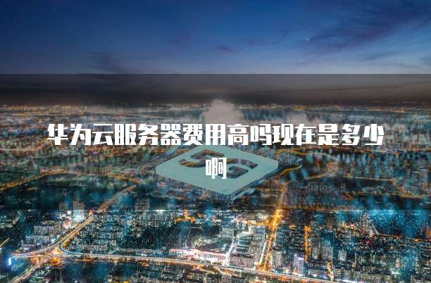 华为云服务器费用高吗现在是多少啊