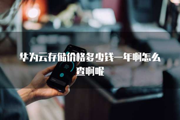 华为云存储价格多少钱一年啊怎么查啊呢