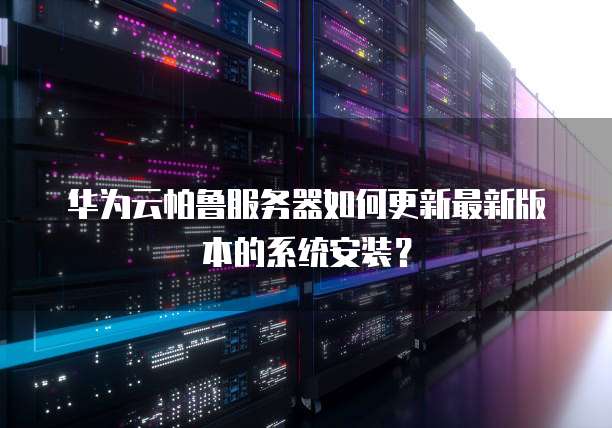 华为云帕鲁服务器如何更新最新版本的系统安装？