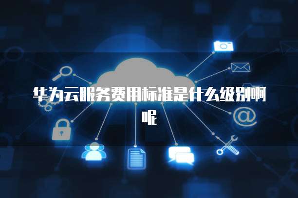 华为云服务费用标准是什么级别啊呢