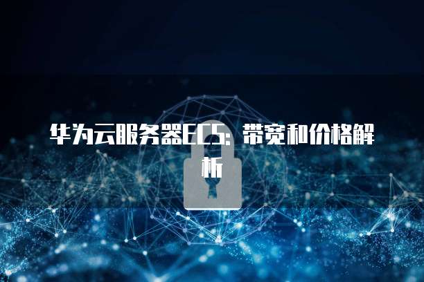 华为云服务器ECS: 带宽和价格解析