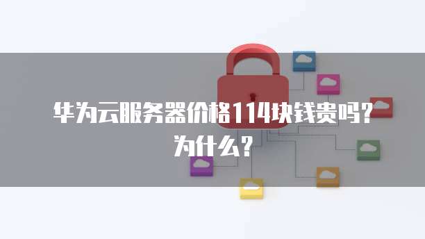 华为云服务器价格114块钱贵吗?为什么?