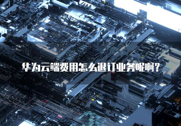 华为云端费用怎么退订业务呢啊?