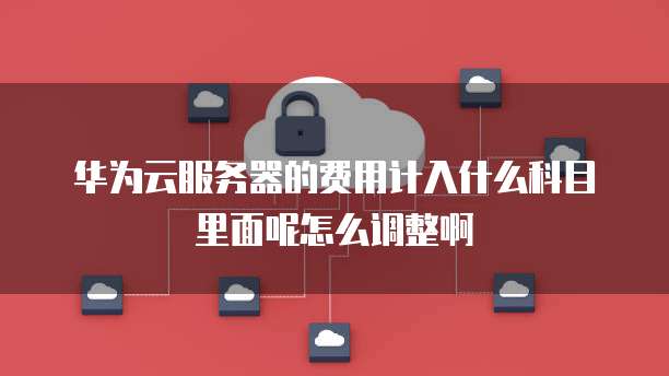 华为云服务器的费用计入什么科目里面呢怎么调整啊