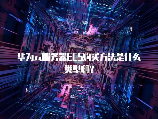 华为云服务器ECS购买方法是什么类型啊?