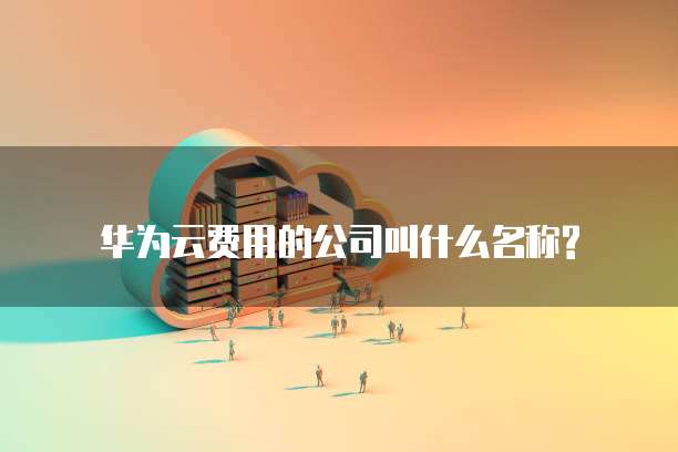 华为云费用的公司叫什么名称?