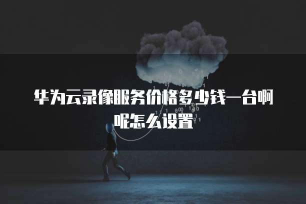 华为云录像服务价格多少钱一台啊呢怎么设置