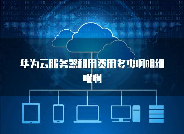 华为云服务器租用费用多少啊明细呢啊