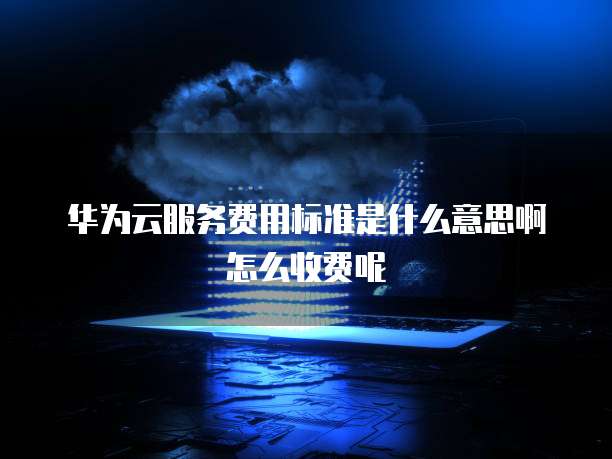 华为云服务费用标准是什么意思啊怎么收费呢