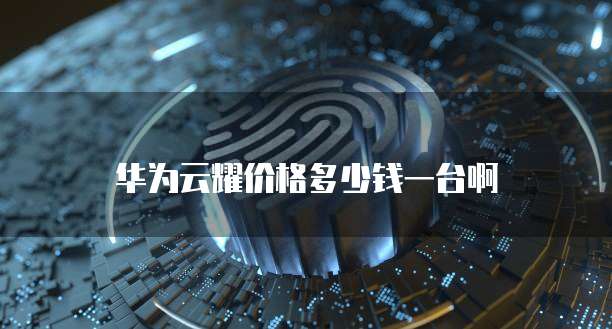 华为云耀价格多少钱一台啊