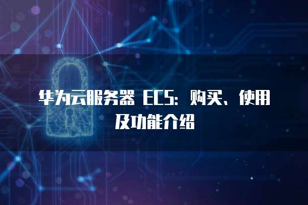 华为云服务器 ECS：购买、使用及功能介绍