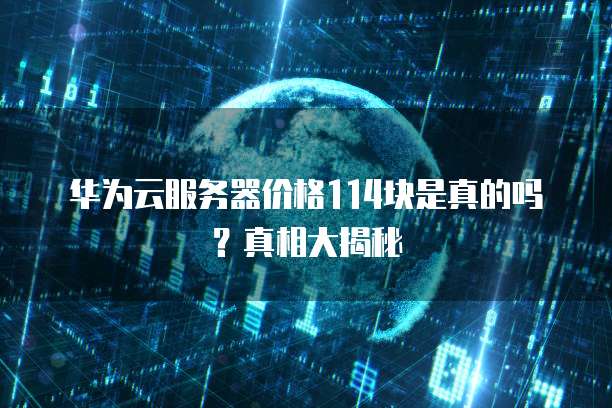 华为云服务器价格114块是真的吗?真相大揭秘