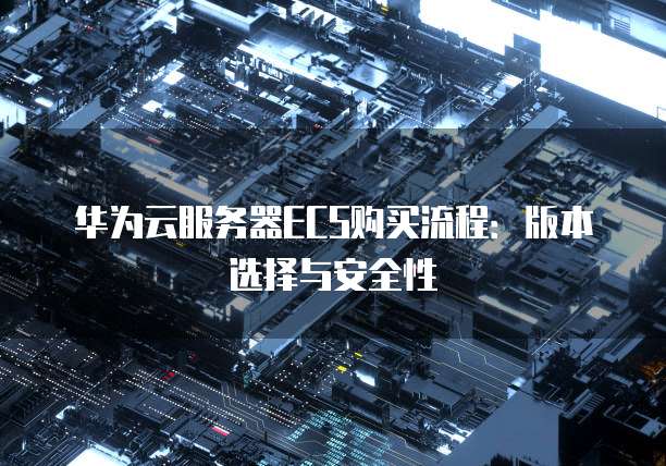 华为云服务器ECS购买流程:版本选择与安全性