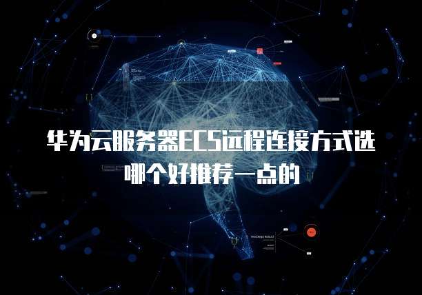 华为云服务器ECS远程连接方式选哪个好推荐一点的