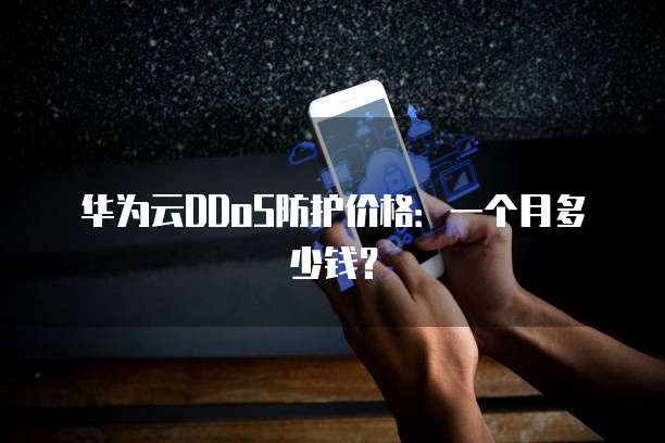 华为云DDoS防护价格:一个月多少钱?