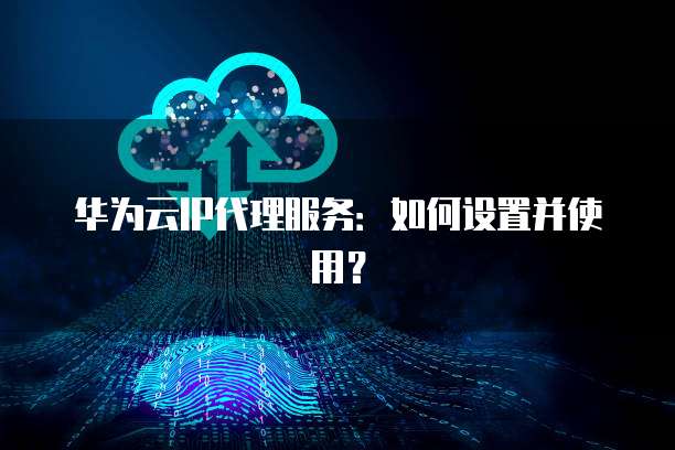 华为云IP代理服务:如何设置并使用?