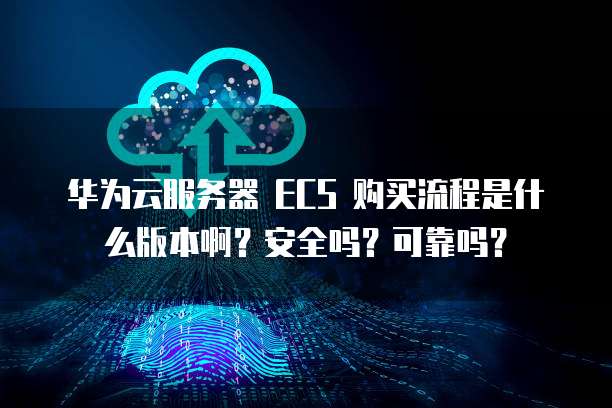华为云服务器 ECS 购买流程是什么版本啊?安全吗?可靠吗?