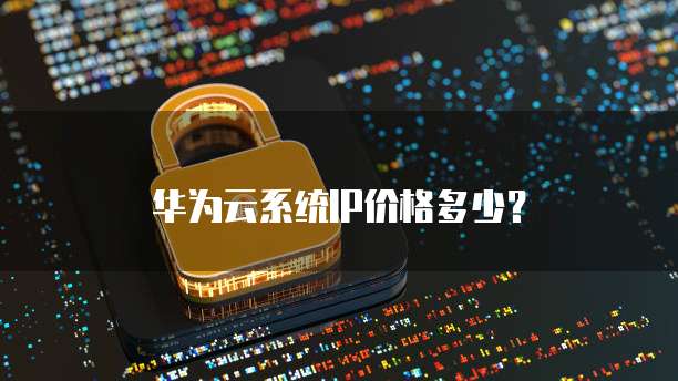 华为云系统IP价格多少?