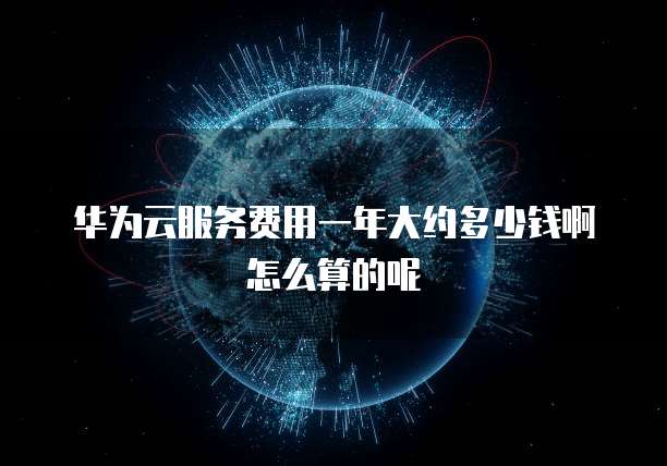 华为云服务费用一年大约多少钱啊怎么算的呢