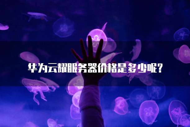 华为云耀服务器价格是多少呢?