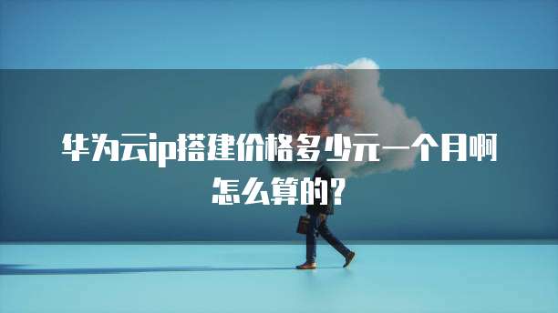 华为云ip搭建价格多少元一个月啊怎么算的?
