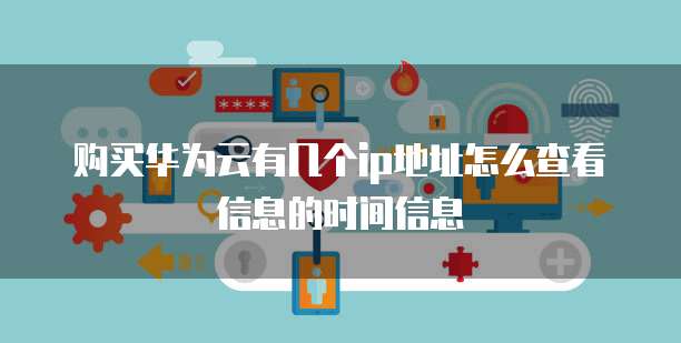 购买华为云有几个ip地址怎么查看信息的时间信息