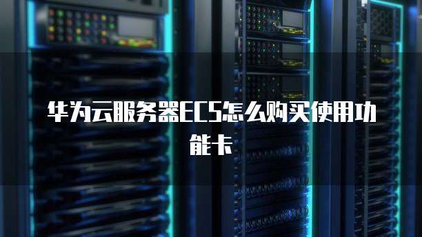 华为云服务器ECS怎么购买使用功能卡