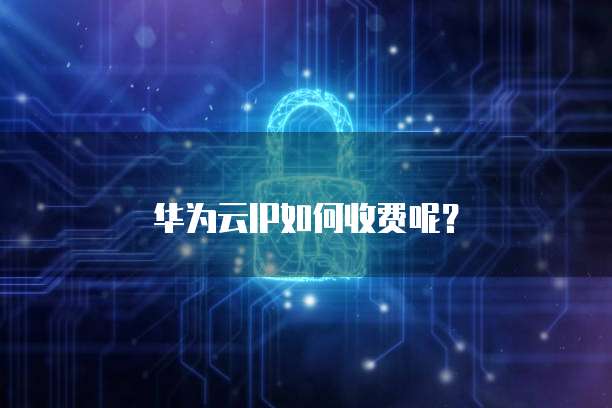 华为云IP如何收费呢?