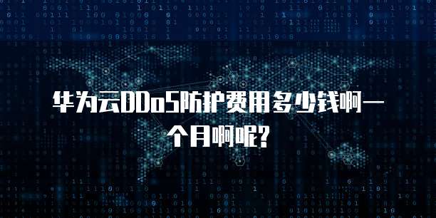 华为云DDoS防护费用多少钱啊一个月啊呢?