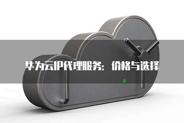 华为云IP代理服务:价格与选择
