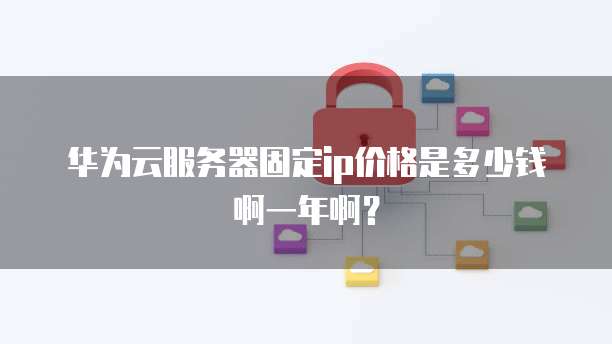 华为云服务器固定ip价格是多少钱啊一年啊?