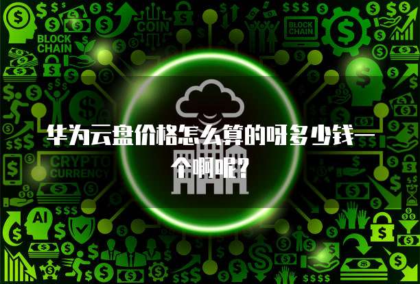华为云盘价格怎么算的呀多少钱一个啊呢?
