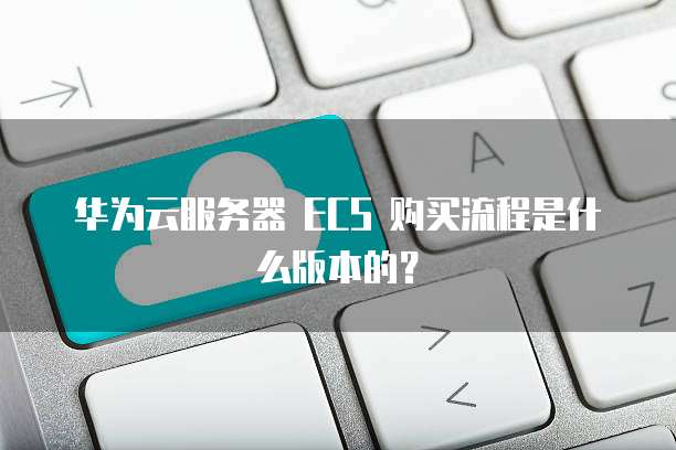 华为云服务器 ECS 购买流程是什么版本的？