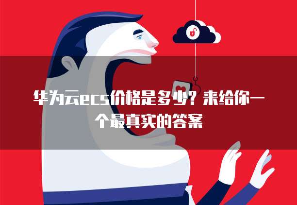 华为云ecs价格是多少？来给你一个最真实的答案