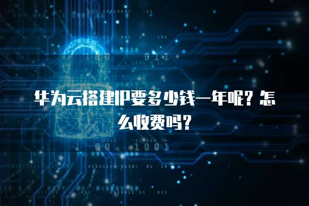 华为云搭建IP要多少钱一年呢?怎么收费吗?